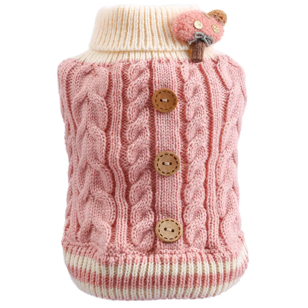 

Adorable Pet Warm Sweater Comfortable Cat Dog Clothes Autumn Winter Outfit Lovely Dog Puppy Costume Adorable Cat Sweater