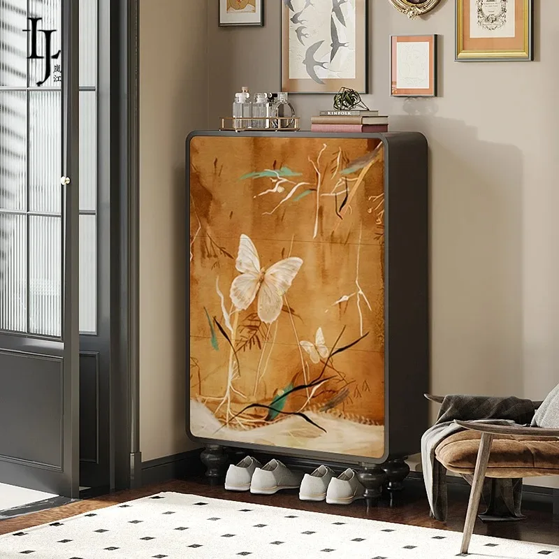 

Nordic Luxury Shoe Cabinet Organizer Mobile Living Room Entrance Hall Shoe Shelf Dorm Essentials Zapatero Entrance Furniture