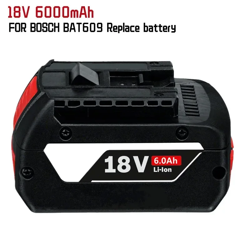 18V Batterie Für Bosch Gba 6,0 Ah Lithium-BAT609 Bat 610G Bat618 Bat618 G 17618-01 Bat619 G Bat622 SKC181-202L Ladegerät