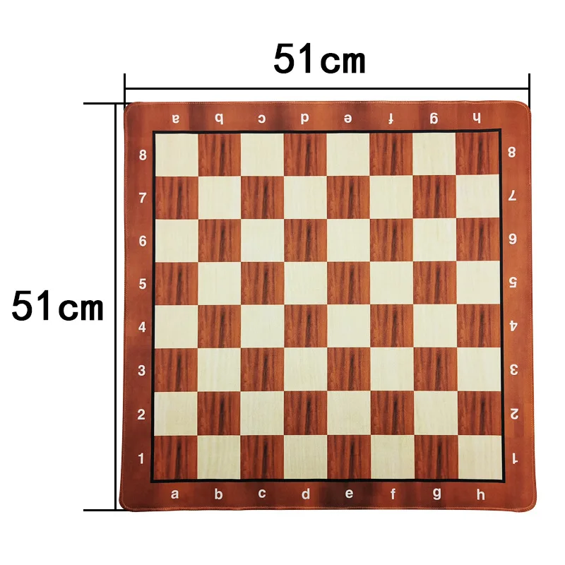 43/51/34 см международные шахматы портативный рулонный кожа мягкий черный, белый цвет шахматная доска для детей и студентов 16,9*16,9 дюйма
