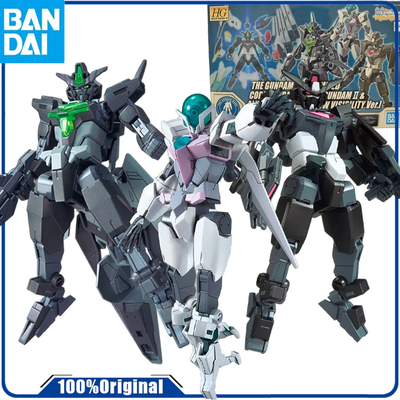 Bandai Origina    HGBD: R CORE GUNDAM & CORE GUNDAM II & YARS CORE GUNDAM    Anime Action Figure Assembly Model Toys Collectible