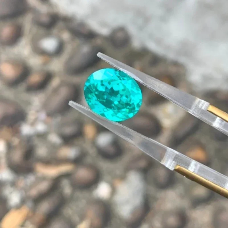 

M-Lab Grown Paraiba Gemstone Oval Cut Lab Created Sapphire Precious Stone Top Quality with Certificate Daily Matching