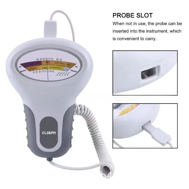 Portable PH Residual Chlorine Test Pen Pool Spa Reverse Osmosis System Water Quality Testing Analyzer