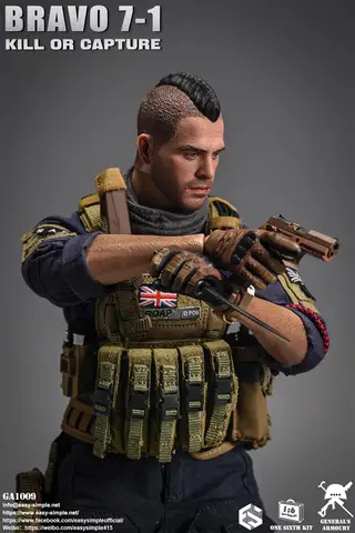 1/6 ES GA1009 Den brittiska soldatdockan Duty Man The Call komplett set rörlig actionfigur SAS för fans samlare ENKELT & ENKELT 10 best sales actionfigur call of duty - №5
