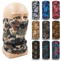 Camouflage Face Shield Bandana for Men UV Protection Dustproof Neck Gaiter Camo Women Fishing Bandannas Scarf Outdoor Head Snood