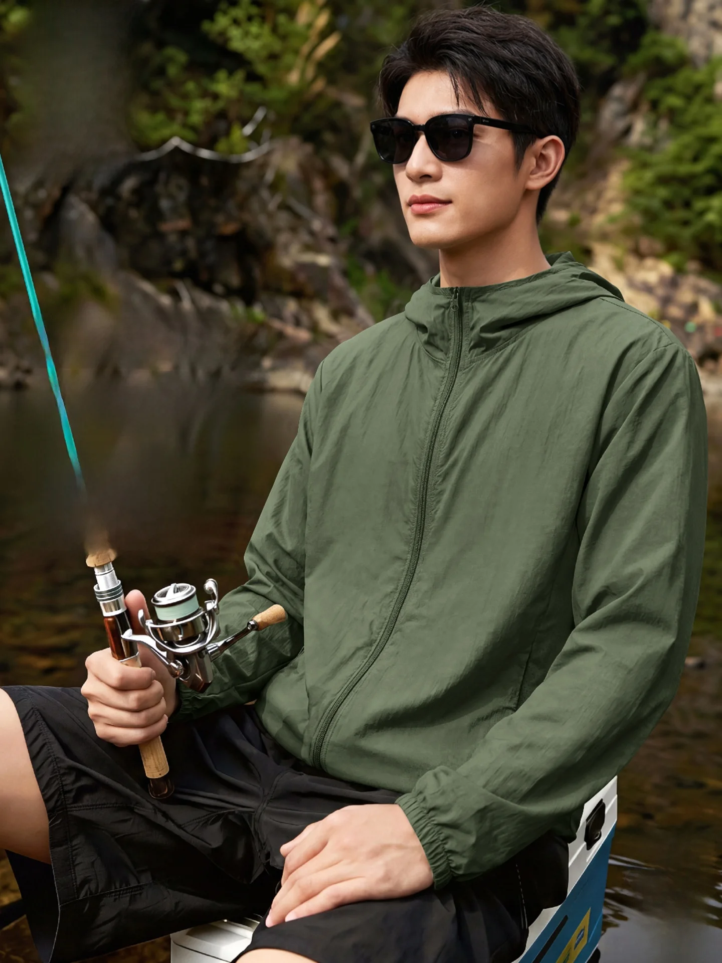 monkey-hooded-lightweight-breathable-men's-summer-sun-protection-clothing-fishing-shirt-urban-outing-casual-leisur