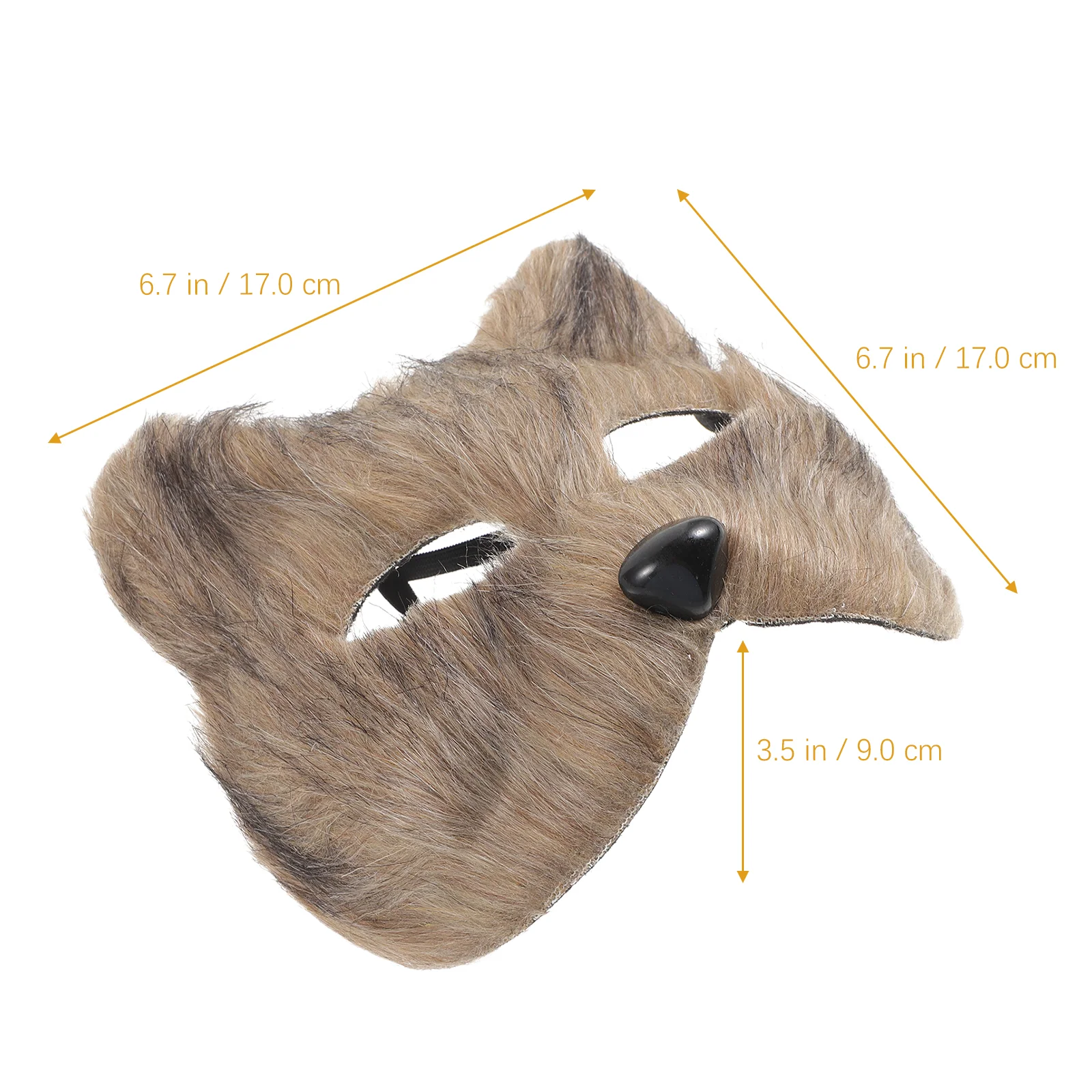 Maskers Halloween-masker Lichtgewicht materiaal Neusgaten Ademhaling Comfortabele versteviging Pluche Elegant Mysterieus