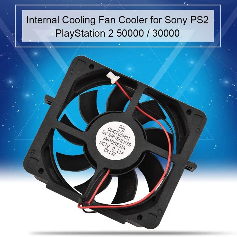 Cooling Fan Internal Cooler DC Brushless Repalcement for Sony Playstation 2 PS2 50000/30000