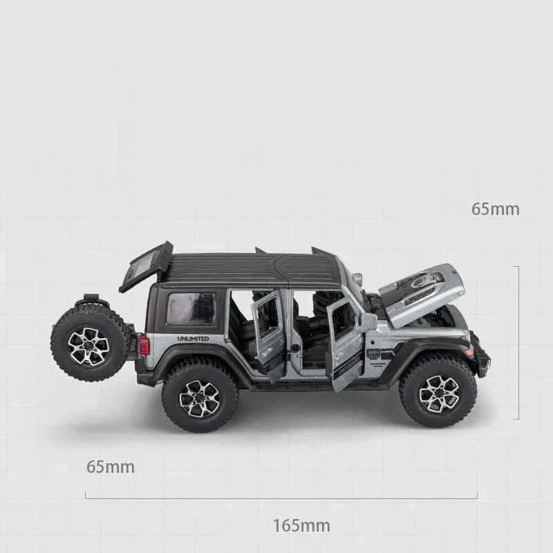 1:32 Jeeps Wrangler Sahara Off-Road Alloy Car Diecasts & Toy Vehicles Car Model Sound and light Car Toys For Kids Gifts