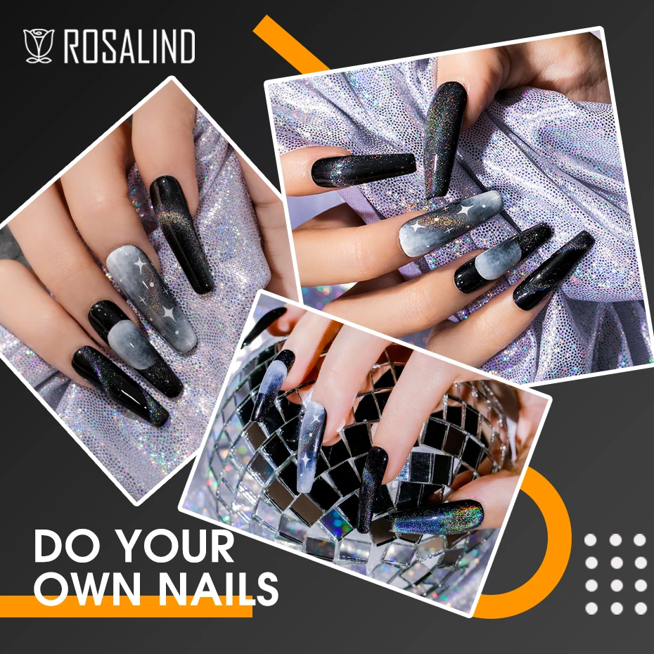 Rosalind Nagelgellak 6 Stks/set Nail Art Winterkleur Semi-Permanente Hybride Varnis Lak Heeft Basislaag Nodig Voor Nagelgelkit