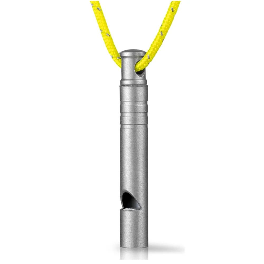 

Titanium alloy emergency whistle,whistle outdoor high decibel camping picnic training EDC gadget