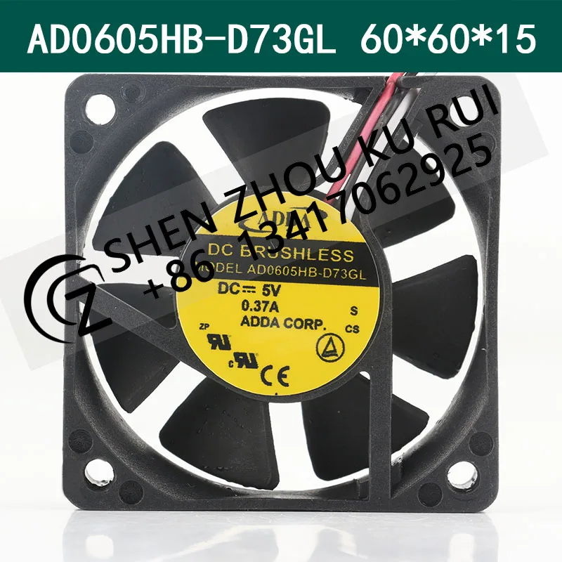 

ADDA 12V 24V 48V DC 5V 0.37A AC EC 6015 60X60X15MM 6CM inverter switch speed measurement power Supply AD0605HB-D73GL cooling fan