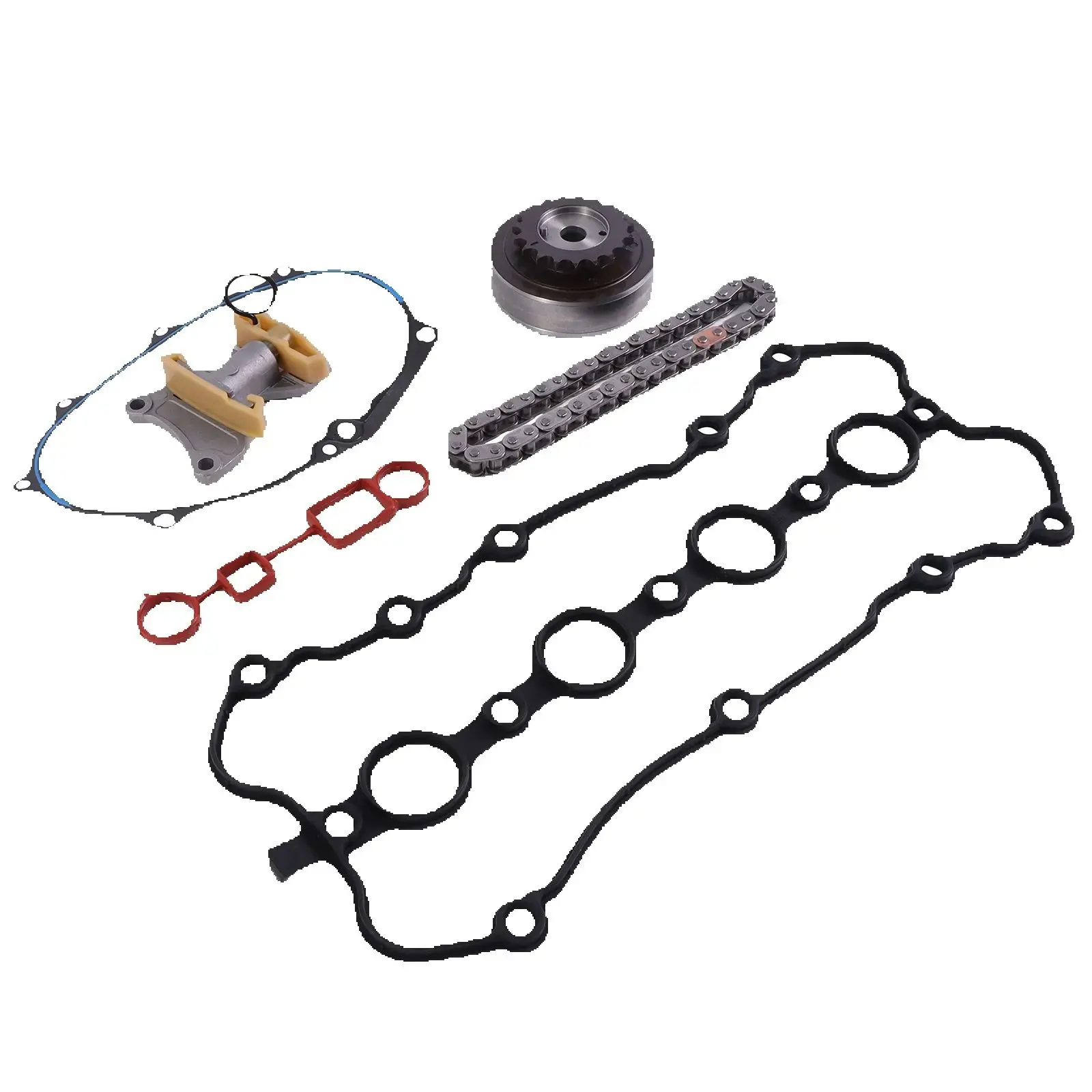 

5Pcs Timing Chain Kit W VVT Gear FOR Audi FOR VW A3 A4 TT Eos Passat 2005-2010 2.0T