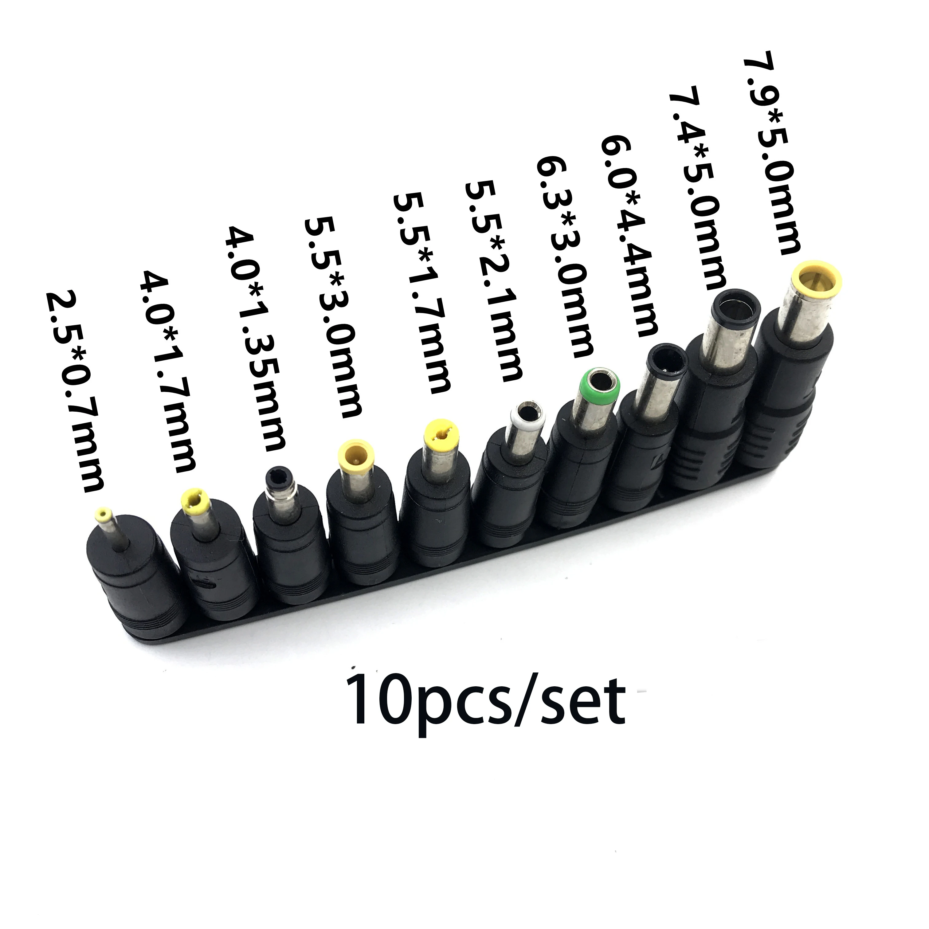 Wtyczka uniwersalna moc DC 5,5x2,5mm z głowicą DC Jack do wtyczka zasilania Adapter do notebooka Laptop kwadratowy rozmiar 7.4*5.0mm