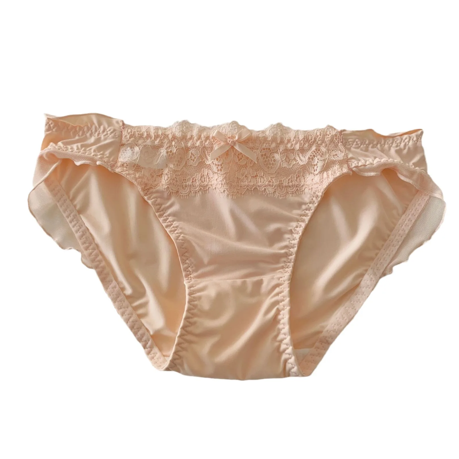Pure Sexy Ice Silk Underwear for Women 2024 New Sweet Girl Hollow Comfort Mesh Thin Strap Low Waist Briefs panties lingerie