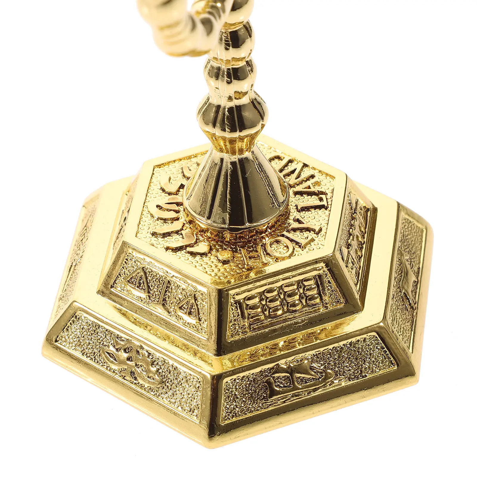 Premium -Head Candlestick Menorah Religious Candelabrum Vintage Desktop Decoration for Tabletop Home Office Hotel Party