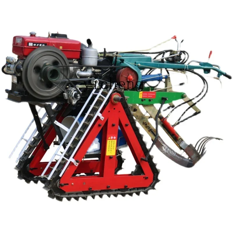 TQH diesel hand-held crawler green onion ginger ginger automatic harvester potato taro sweet potato garlic medicinal material