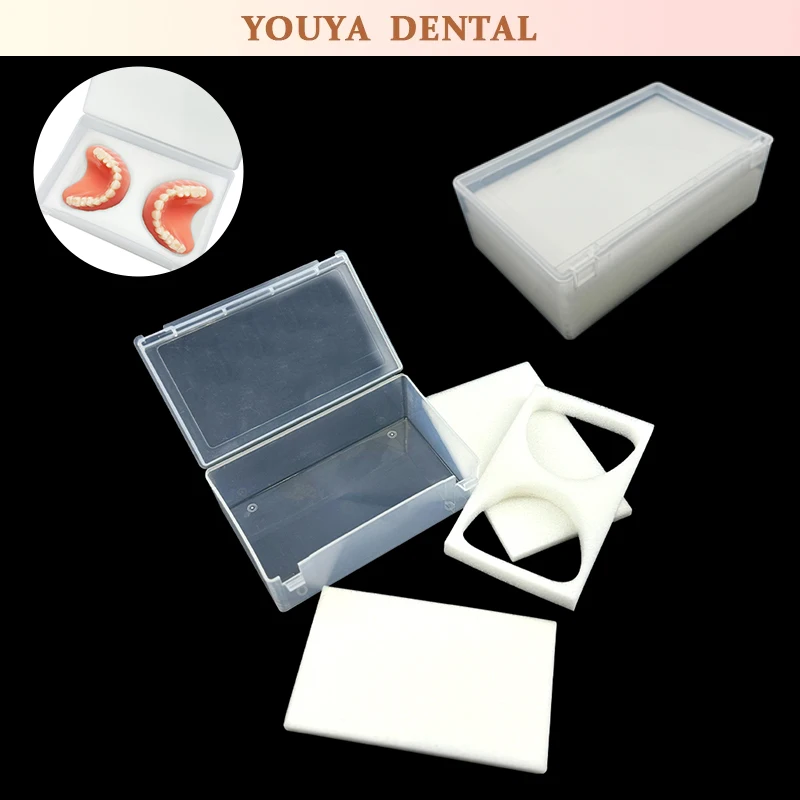 

3Pcs Dental Denture Storage Box Model Flipping Container Transfer Box Gypsum Plastic Dental Model Placement Tray