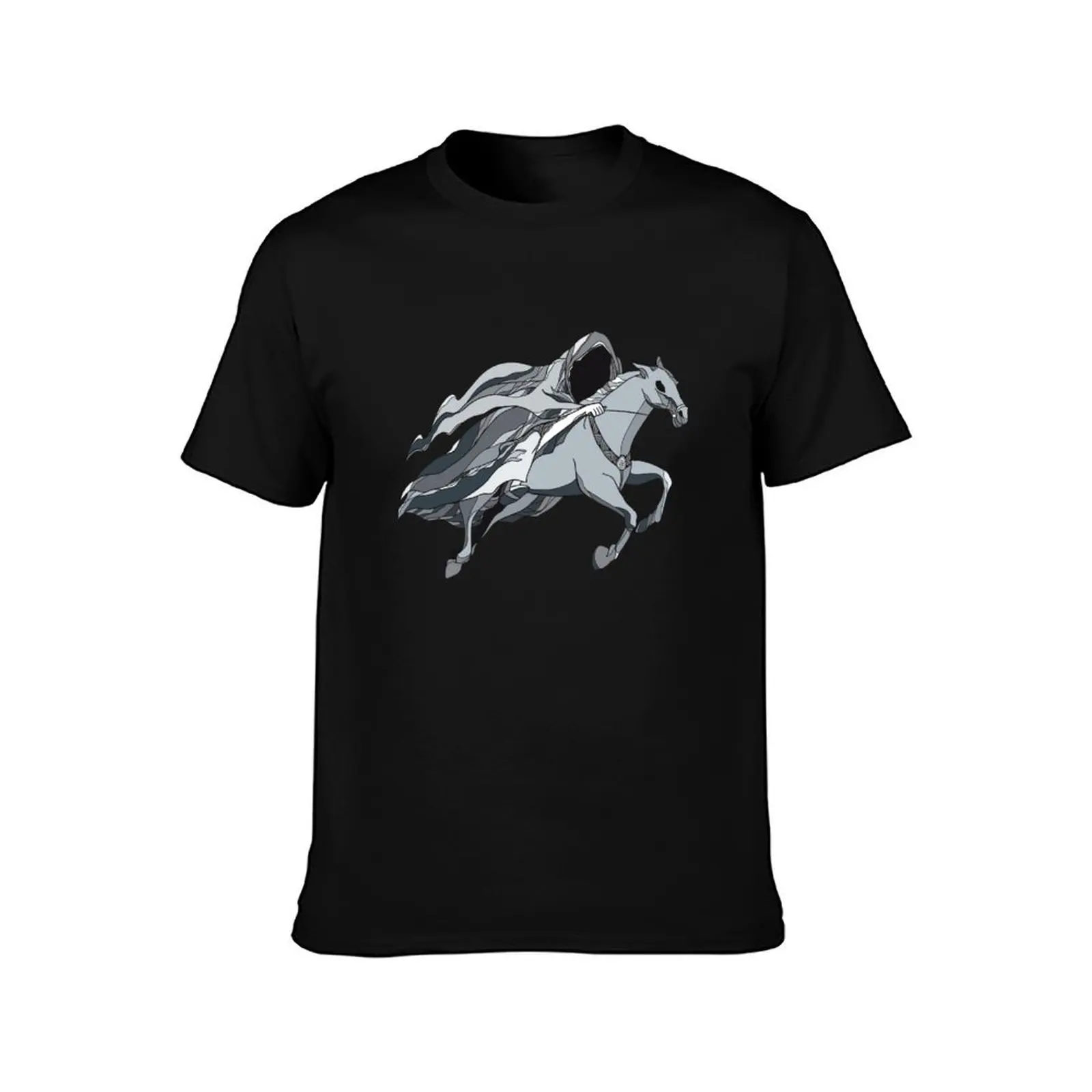 Mythological Nazgul. T-Shirt Summer Casual Cotton Tee Oversized Streetwear Tops Vintage Graphic Print Loose Fit Short Sleeve