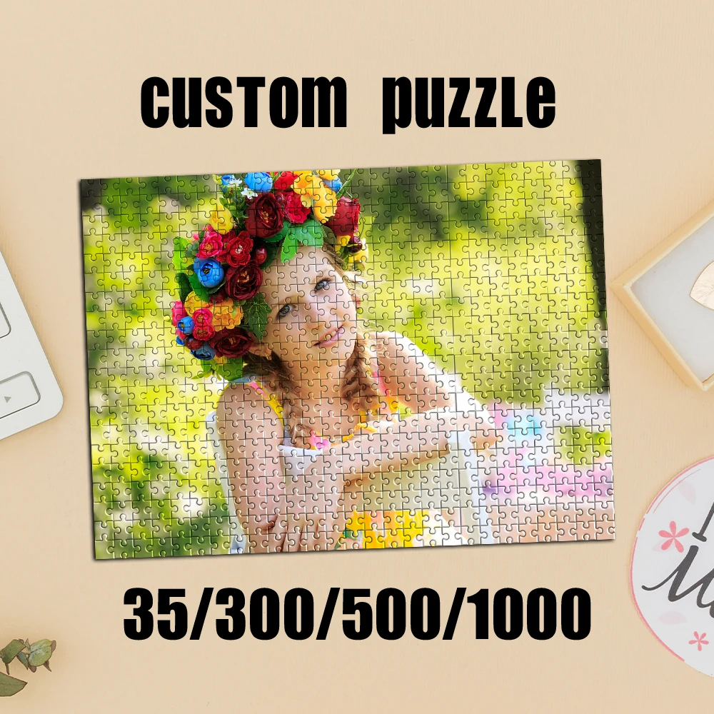 35/300/500/1000pcs Personalized Custom Photo Selfie Puzzle F