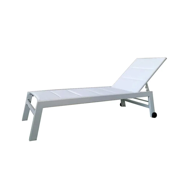 Hotel outdoor Aluminum pool furniture beach sun lounger marine chair garden sun bed