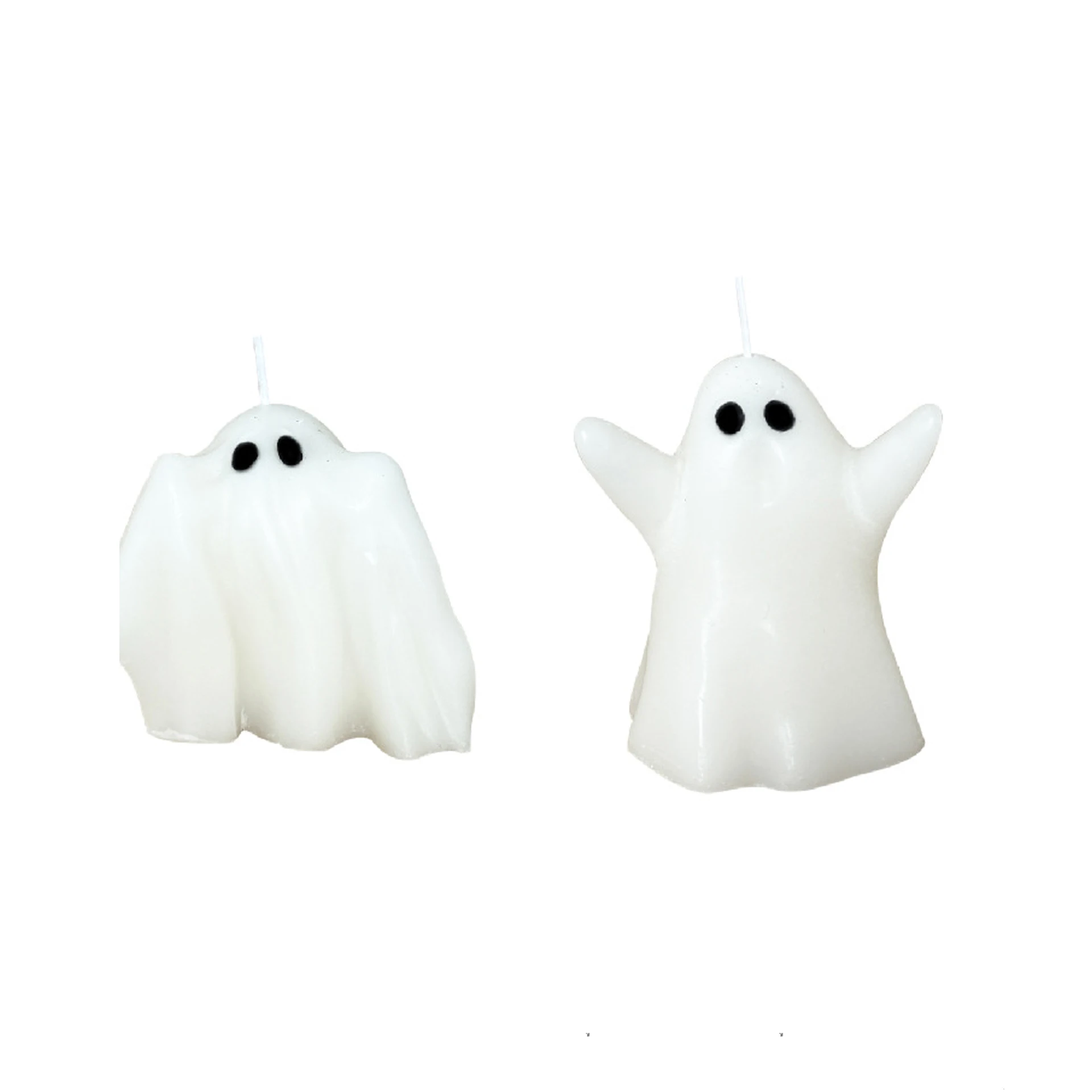 Decorative Candle Spooky Aroma Candle Ghost Candle Cylindrical For Party Holiday Decoration Halloween