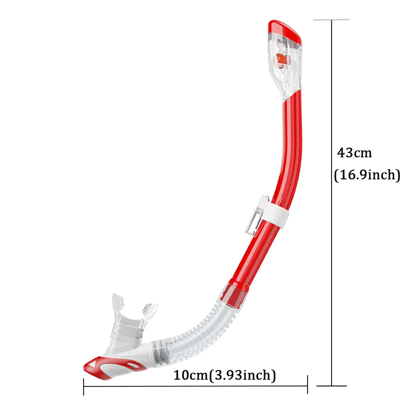 Nowa, całkowicie sucha rurka do snorkelingu Łatwe oddech Nurkowanie Osłona przeciwbryzgowa Górny zawór Pływanie Podwodny sprzęt dla dorosłych Spearfishing