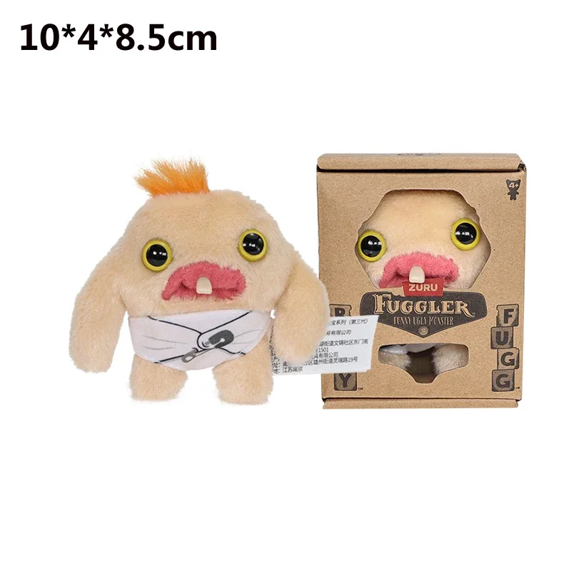 Genuine Fuggler Plush Funny Ugly Monster Baby Series Mr Needles Munch Rabid Rabbit Stuffed Doll Gifts Soft Toys