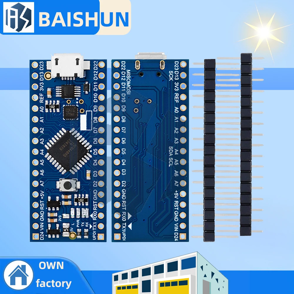 新到着-thinary-nano-コントローラ-arduino-nano-と互換性ありすべての-atmega4808-アップグレードされた-atmega328-ch340-updi-ダウンローダー