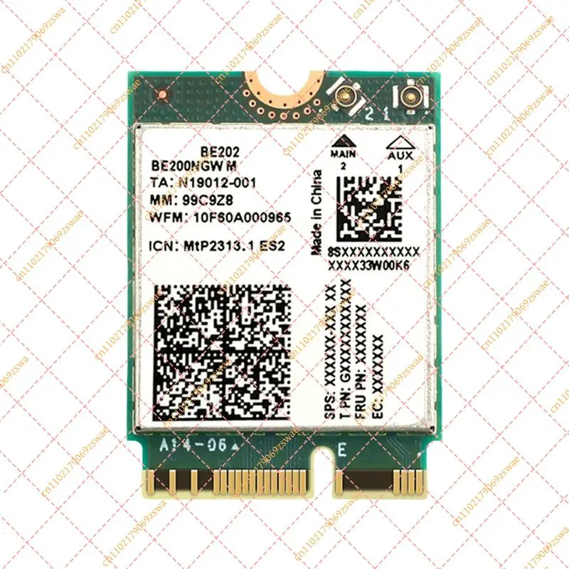 Compact WiFi 7 Tri-Band Network Card 2.4/5/6GHz Bluetooth 5.4 Wireless Adapter Gigabit NIC