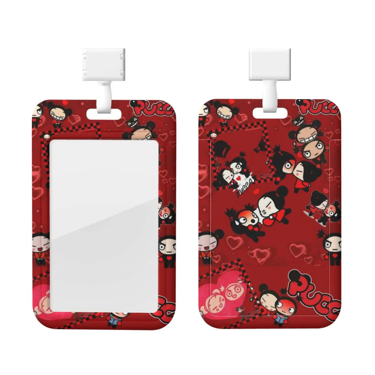 

Пользовательские милые мультяшные P-Pucca пленочные держатели для кредитных карт шейный ремешок ремешок держатель для удостоверения личности для больниц держатель для карт медсестры