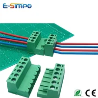 10 unids/set enchufe macho hembra soldadura a tope aérea 2EDGRK 15EDGRK-5.08mm 2P-24P conector de bloque de terminales de cable sin soldadura enchufable