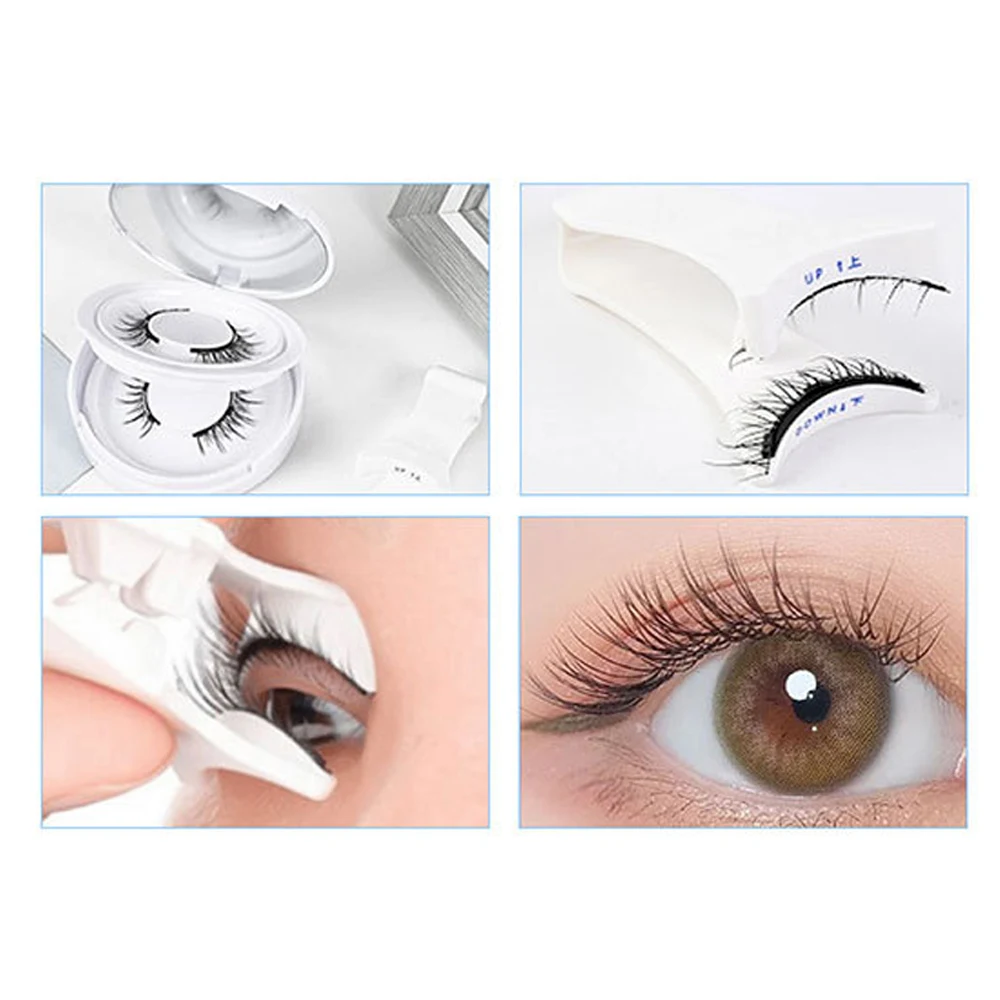 Pestañas postizas magnéticas con pinzas, 3D efecto Natural, reutilizables, suministros, Kit de herramientas de maquillaje, 1 par