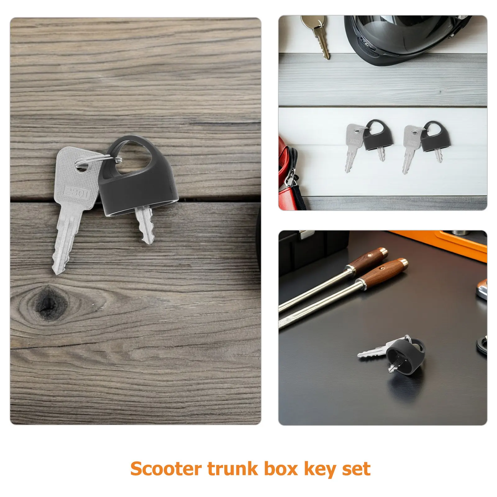 4Sets Electric Scooter Key Replacement Mobility Scooter Key Ignition for Elderly Compact Mini Trunk Box Wheelchair Accessories
