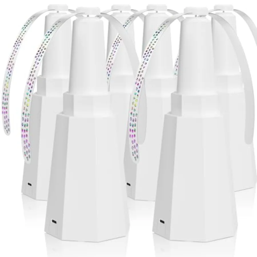 

6-Pack Rechargeable Fly Fans for Tables Up to 10-Hour Working Time Indoor Outdoor Mute Food Fans to Keep Flies Away Retractable