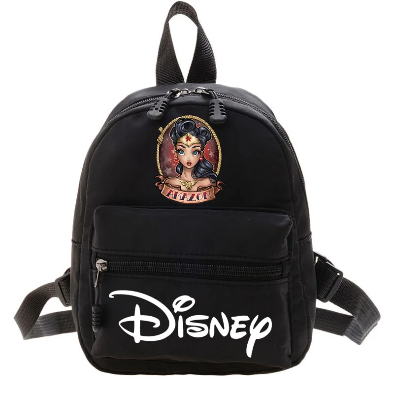 Mochila bonita de princesa de Disney para mujer, nuevo estilo de princesa, tendencia versátil, diseño de moda, bolso Ins femenino, Mini bolsas de compras simples