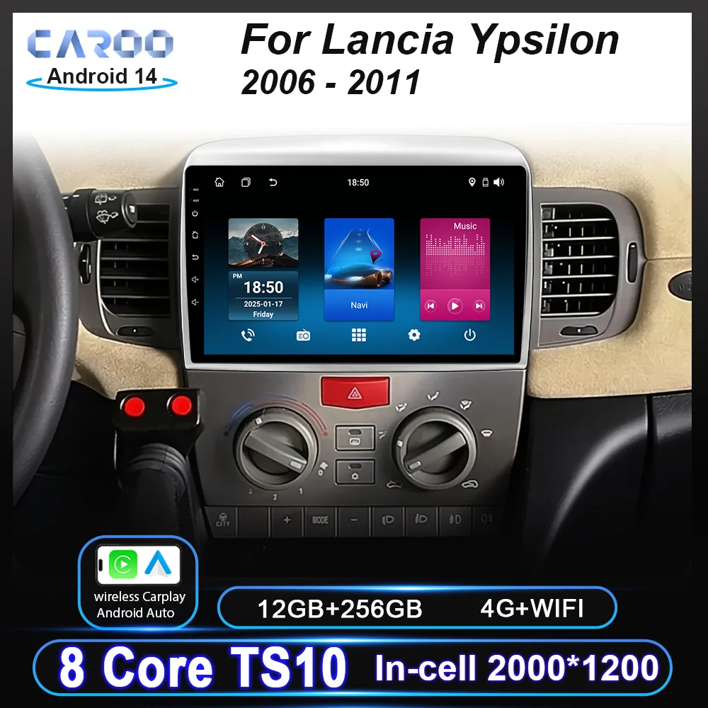 

Car Video Player For Lancia Ypsilon 2006 - 2011 Car Radio Multimedia Player Autoradio GPS Carplay Android Auto Touch Screen Wifi