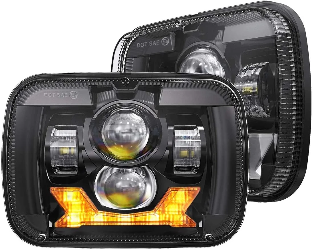 

For Jeep Cherokee XJ YJ Accessories Led Truck Headlight 5x7 Inch High Low Beam Projector Headlamp