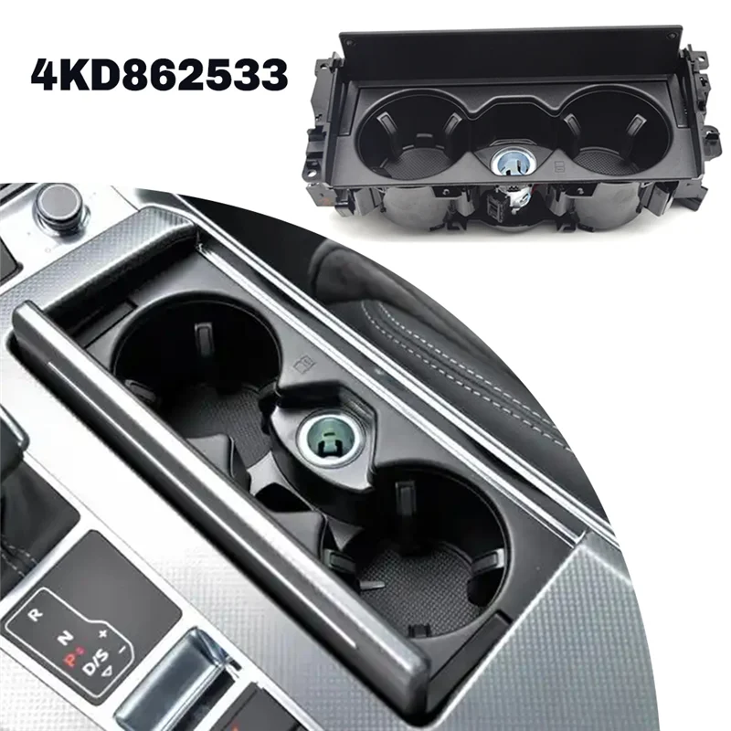 Durable-Car Water Cup Holder Center Console Cup Holder For  A6 Avant C8 S6 Quattro A7 Sportback 2019-2023 4KD862533