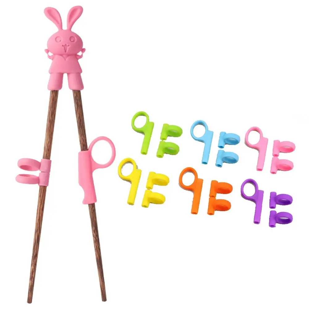 Silicone Kids Holding Chopsticks Correcting Ring Kitchen Tableware Eating Practice Chopsticks Accessories