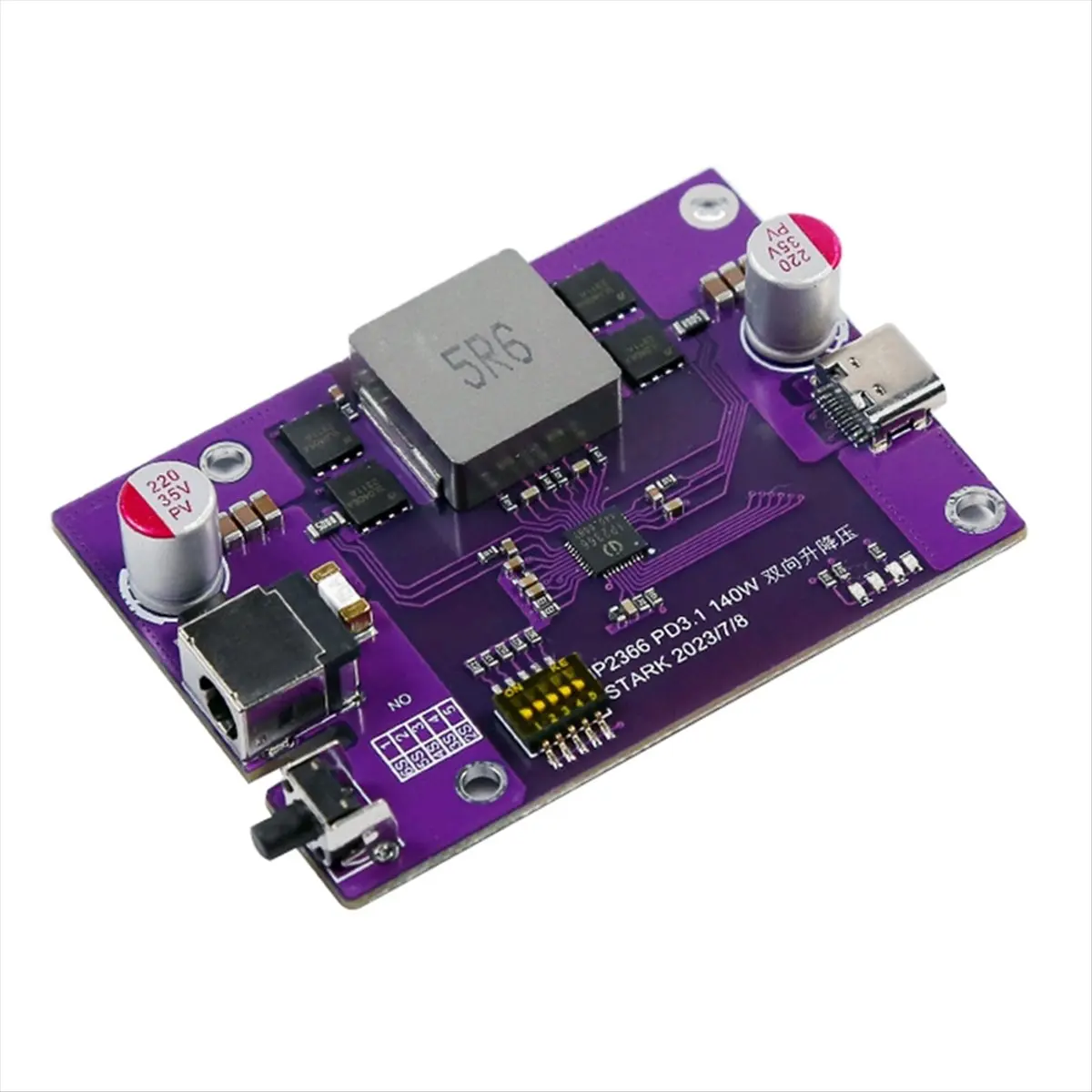 SCLS PD3.1 140W Power Bank DIY Module 2S/3S/4S/5S/6S Switchable IP2366 Bidirectional Boost Li-Battery Fast Charging Module,A3