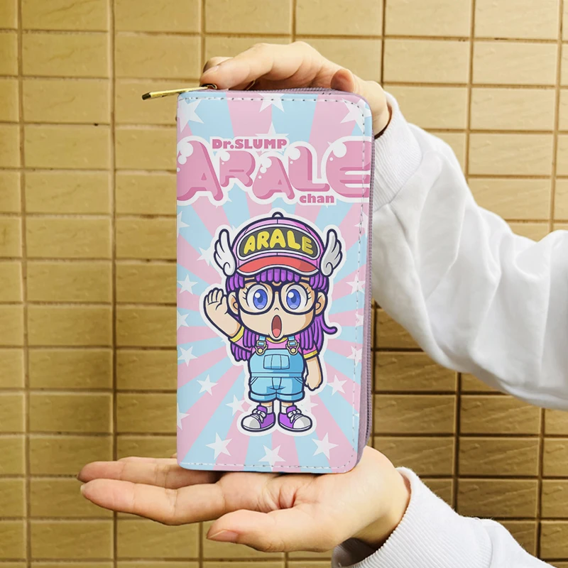 Arale Fashion Anime Wallet Bags Cartoon Wallets Zipper Coins Casual Purses Card Unisex Gifts New