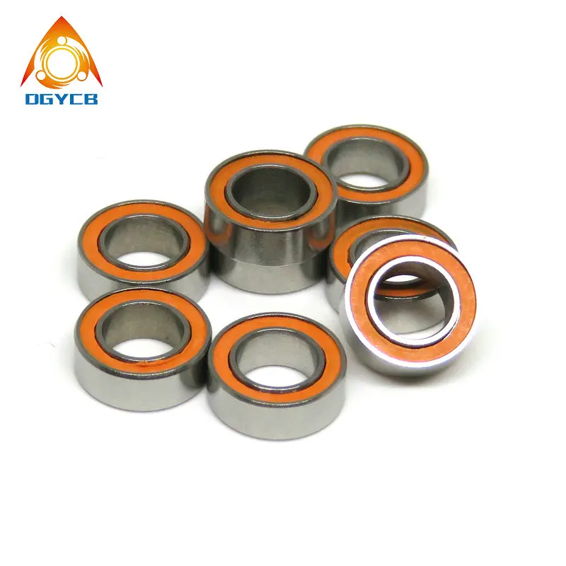 10 sztuk SMR104C 2RS 4x10x4mm ABEC7 hybrydowe łożysko ceramiczne MR104 SMR104 RS 2OS małe Si3N4 kulka ceramiczna łożysk kołowrotek