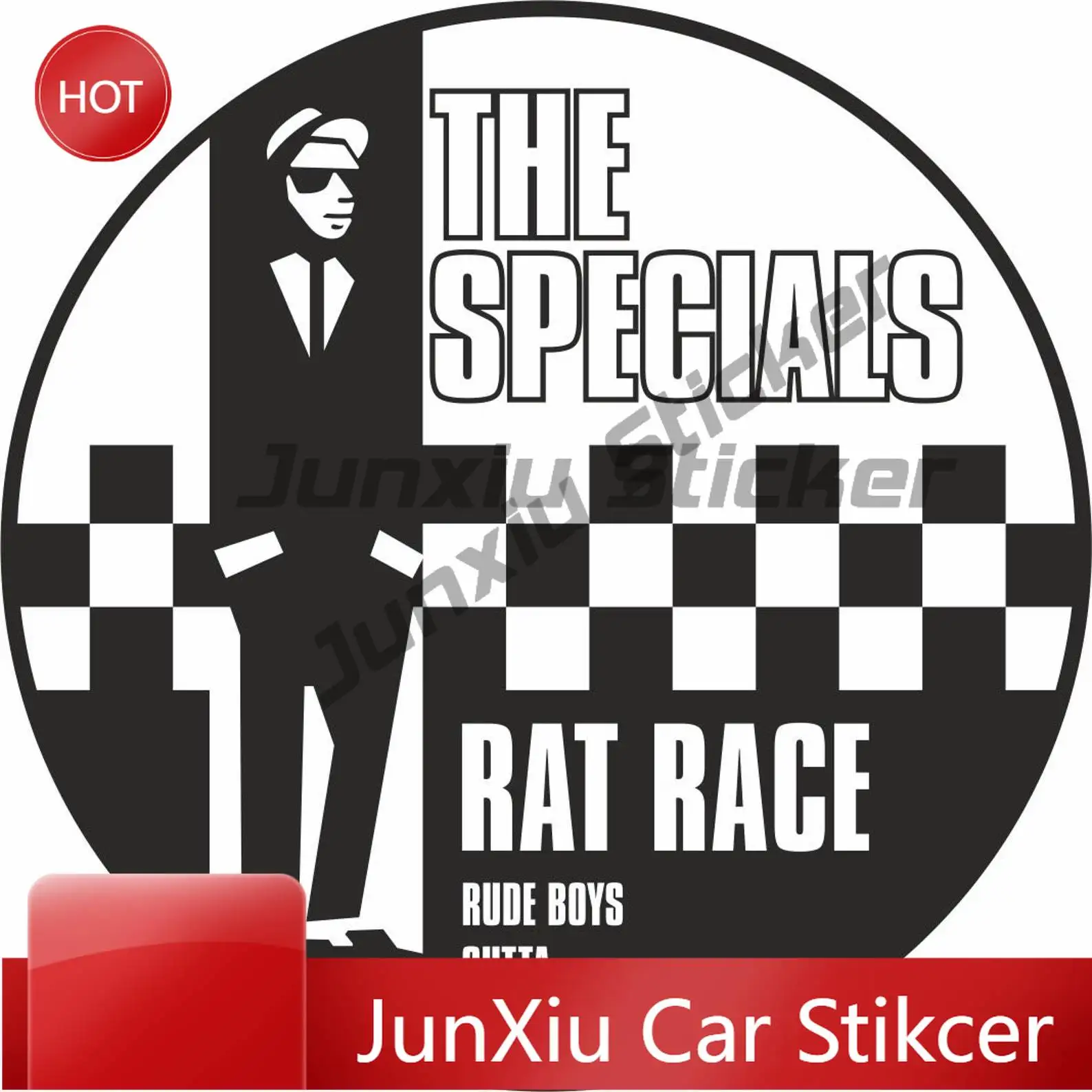 Adesivos de Vinil Criativos: Rat Race, Skinhead Specials, 2 Tons, Retro, para Laptop, Janela, Slogan, Skinhead, Rude Boy, Scooters, Capa, Parede, Carro