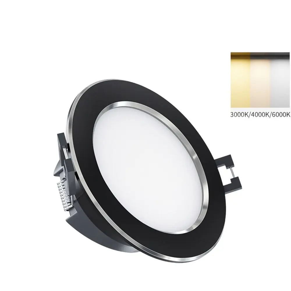 Durable Recessed LED Downlight Tricolor Dimmable Energy Saving Down Lights Spot Light 5W 7W Ceiling Spot Lights Home