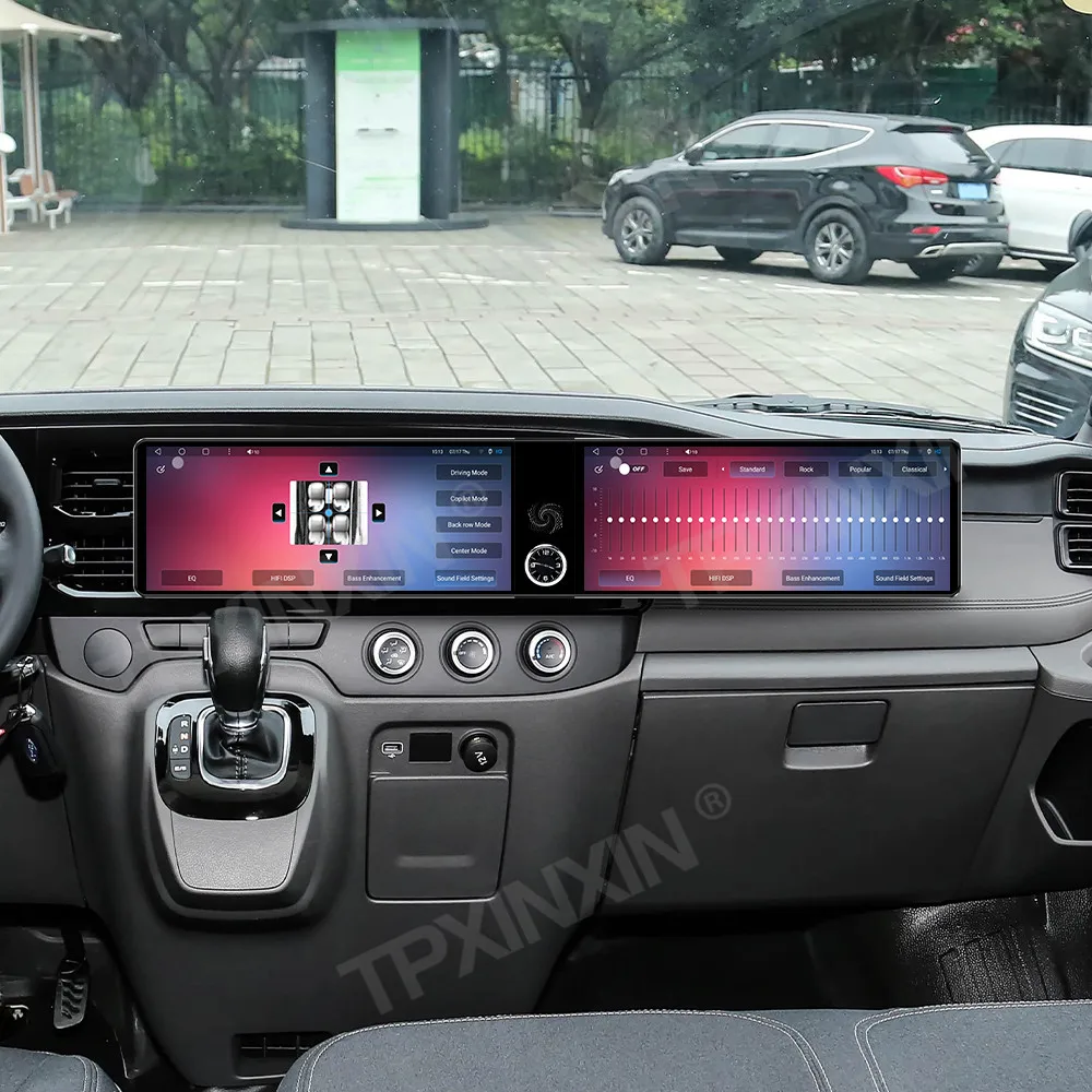 12.3'' Dual Screen Car Radio For Ford Transit Van 2021-2026 Car Multimedia Video Player Stereo GPS Navigation Carplay Unit 4G