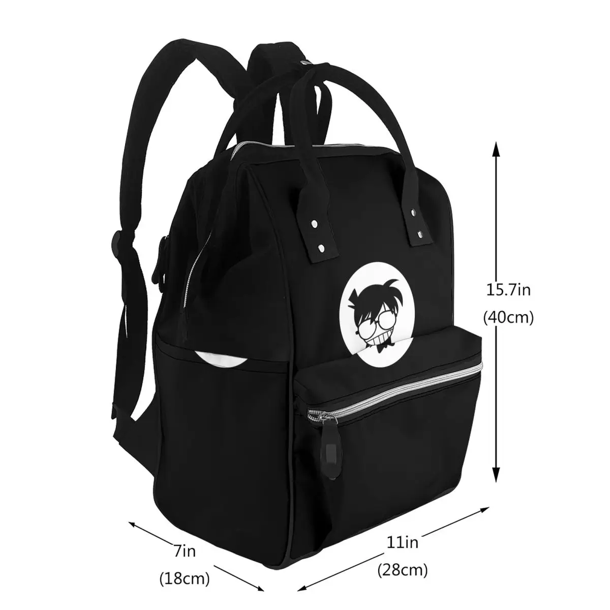 Detective Conan Anime Student Backpack School Bag Hiking Travel Daypack for Men Women Bookbag Shoulder Bags