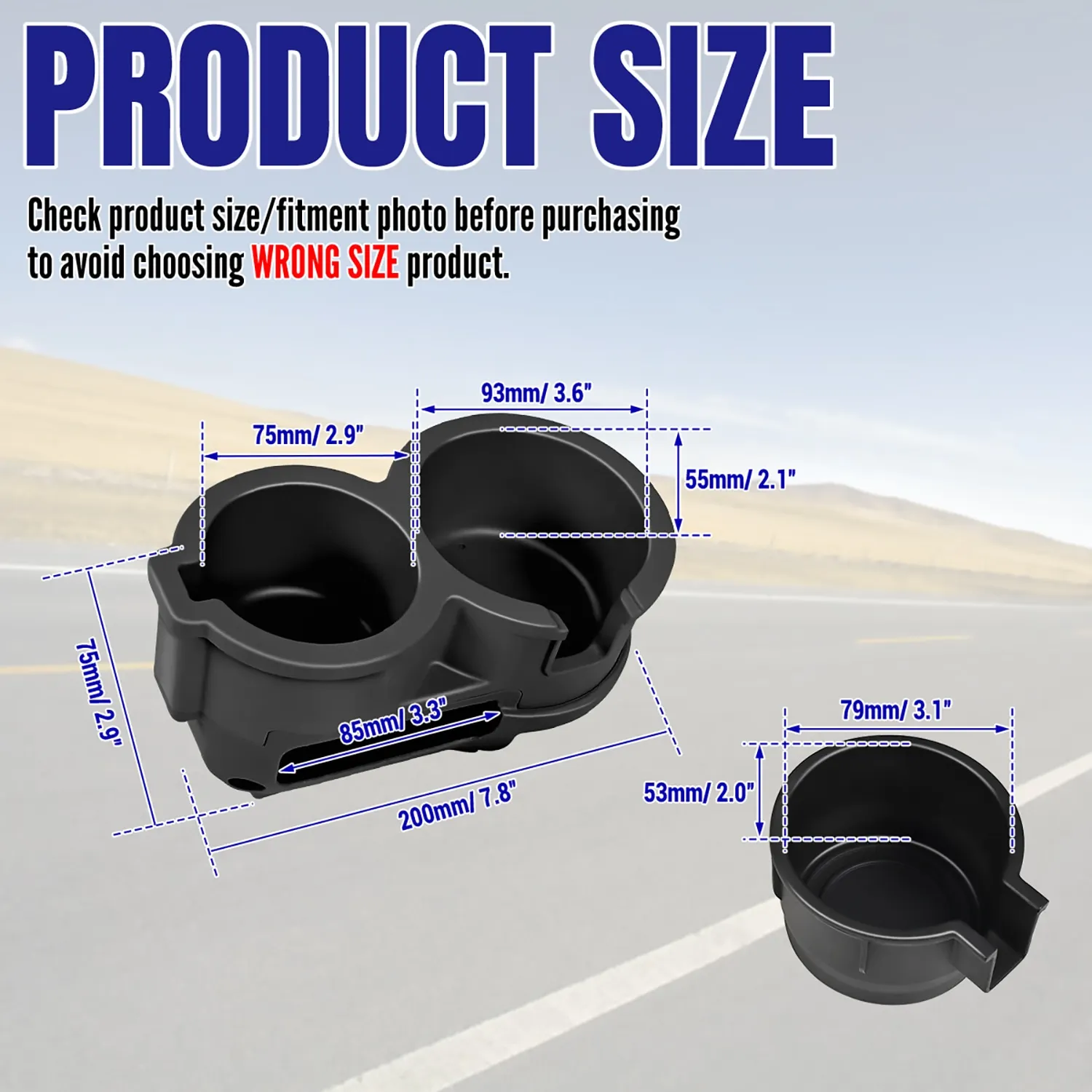 Suporte de copo duplo console copo de água inserção garrafa painel interior acessórios do carro para toyota 4runner 3a geração 1996-2002