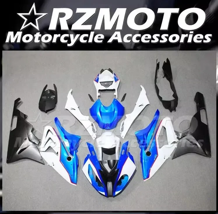 

4Gifts New ABS Whole Motorcycle Bike Fairings Kit Fit for BMW S1000RR 2015 2016 15 16 HP4 Bodywork Set Black White Blue