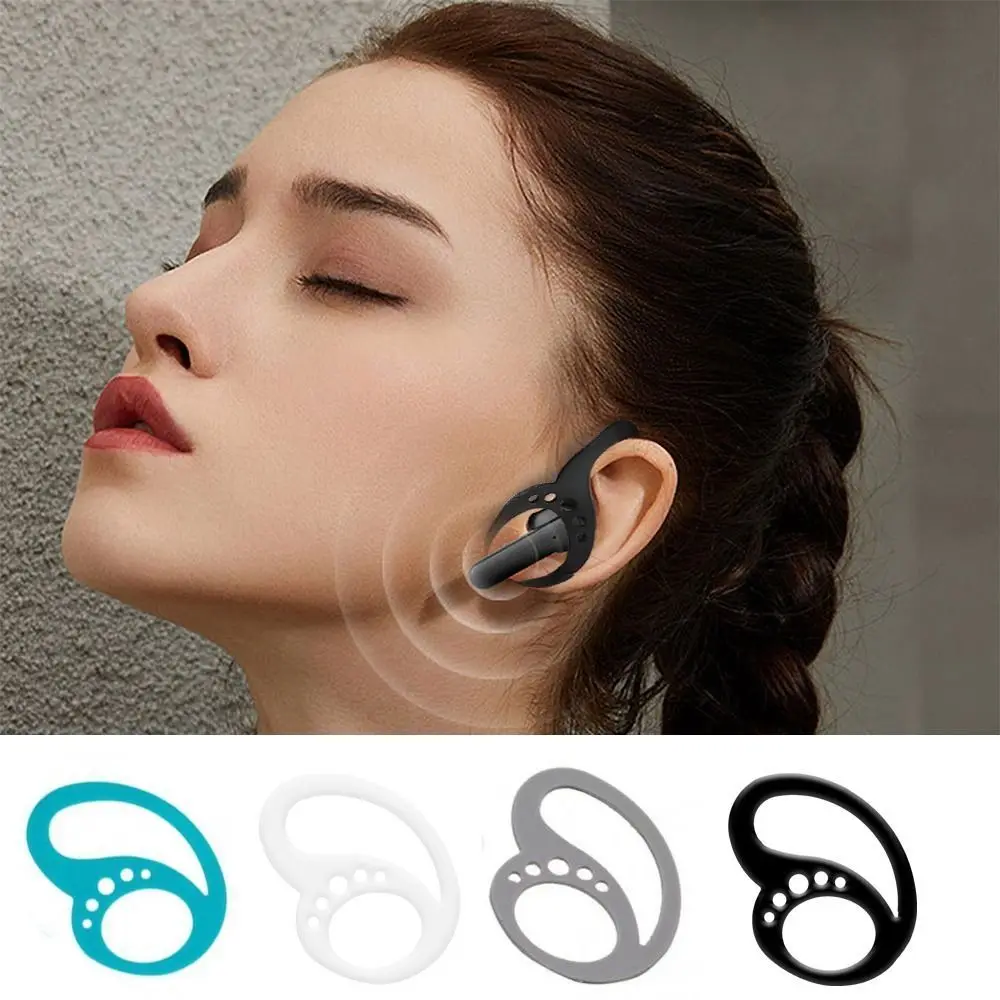 Lot de 2 clips de protection en silicone pour écouteurs, anti-chute, antidérapants, couvre-écouteurs en silicone, coussinets pour écouteurs, empêchent la chute